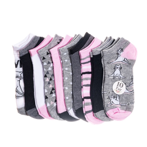Alexa Women's Multicolor No-Show & Crew Socks 3-Pack 10 Pairs Each - Picture 3 of 6